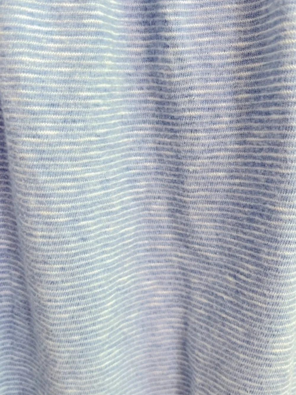 Talbots Light Blue White Striped Blouse with Coral Floral Embroidery Size Large - Picture 7 of 9